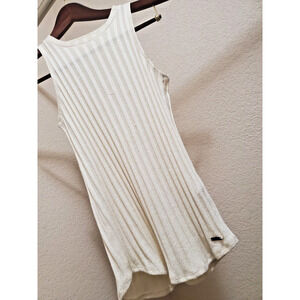 Hollister Ladies Camel Ribbed Knit Tank Top Size S